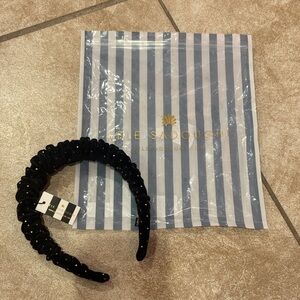 Lele Sadoughi Black Embellished Headband